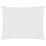 vidaXL Pânză parasolar, alb, 2,5x4 m, țesătură oxford, dreptunghiular