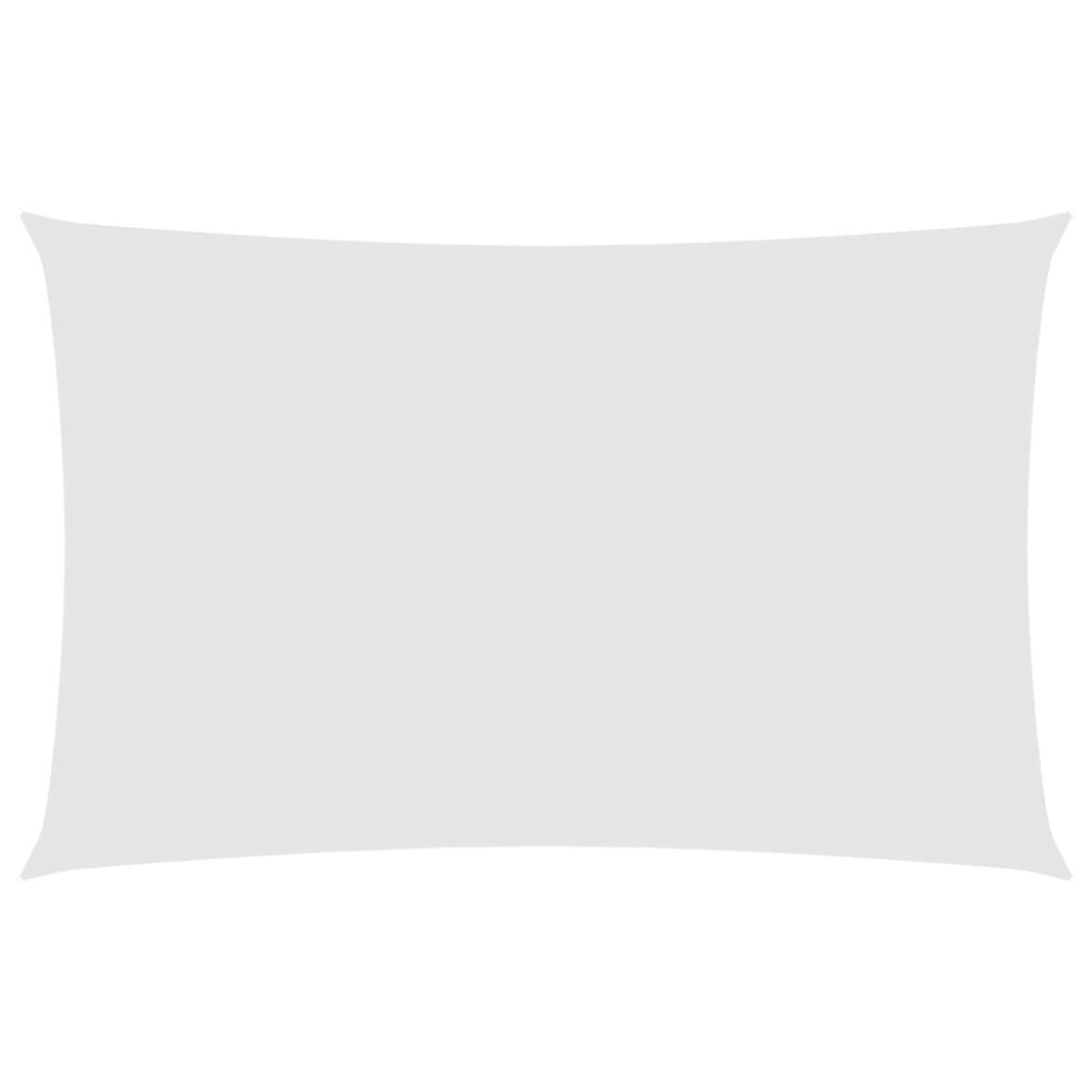 vidaXL Pânză parasolar, alb, 2,5x5 m, țesătură oxford, dreptunghiular