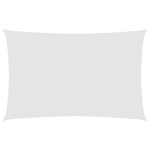 vidaXL Pânză parasolar, alb, 2,5x5 m, țesătură oxford, dreptunghiular