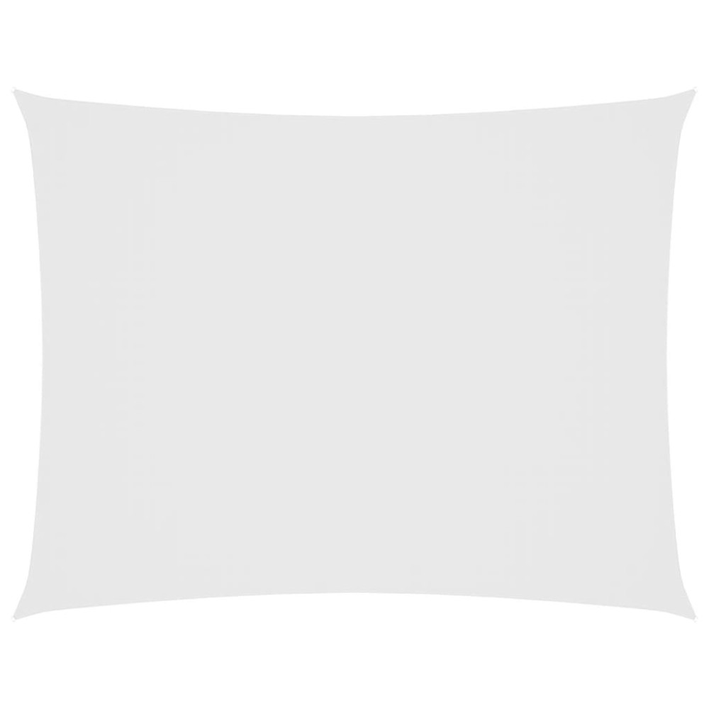 vidaXL Pânză parasolar, alb, 3x4 m, țesătură oxford, dreptunghiular