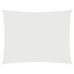 vidaXL Pânză parasolar, alb, 3,5x5 m, țesătură oxford, dreptunghiular