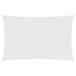 vidaXL Pânză parasolar, alb, 4x7 m, țesătură oxford, dreptunghiular