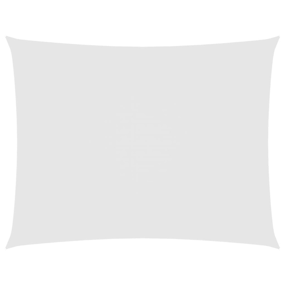 vidaXL Pânză parasolar, alb, 5x7 m, țesătură oxford, dreptunghiular