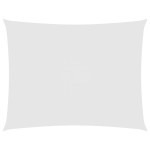 vidaXL Pânză parasolar, alb, 5x7 m, țesătură oxford, dreptunghiular