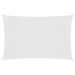 vidaXL Pânză parasolar, alb, 5x8 m, țesătură oxford, dreptunghiular