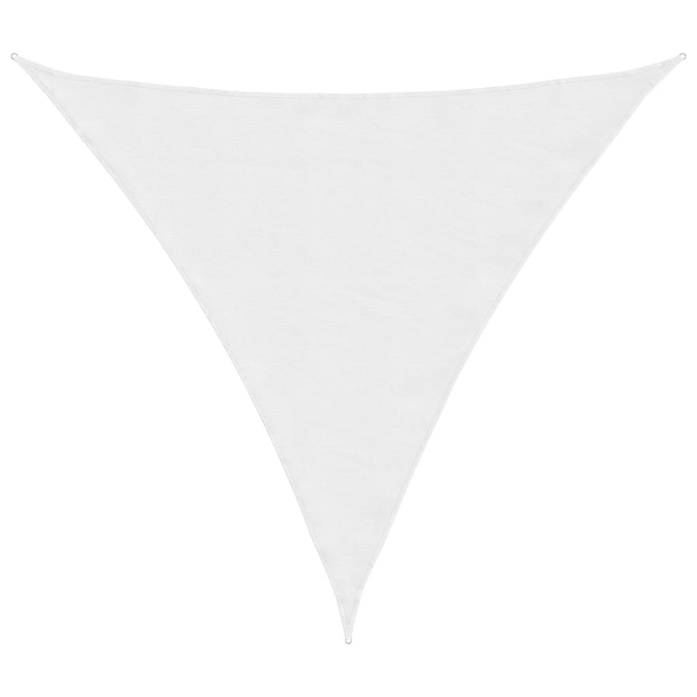 vidaXL Parasolar, alb, 3x3x3 m, țesătură oxford, triunghiular