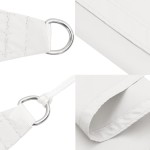 vidaXL Parasolar, alb, 3x3x3 m, țesătură oxford, triunghiular vidaXL Parasolar, alb, 3x3x3 m, țesătură oxford, triunghiular