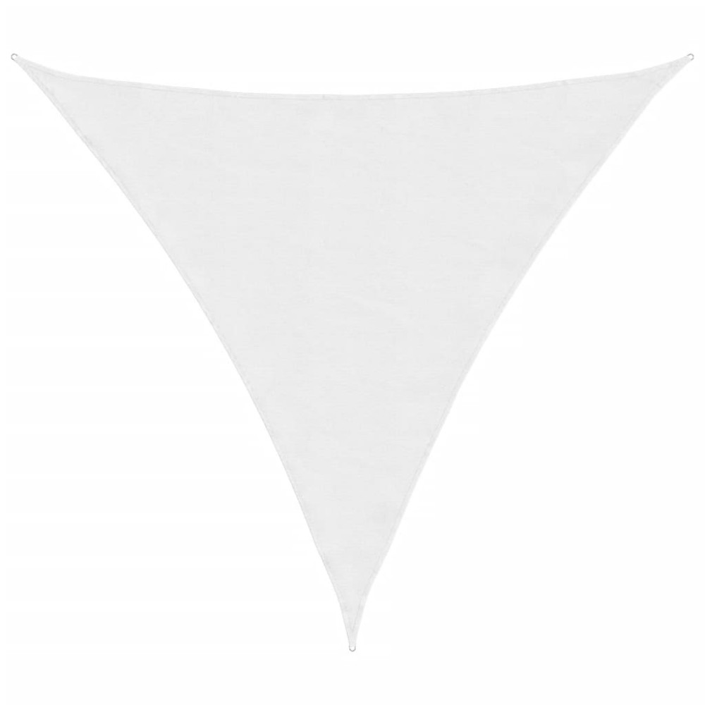 vidaXL Parasolar, alb, 3,6x3,6x3,6 m, țesătură oxford, triunghiular