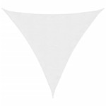 vidaXL Parasolar, alb, 3,6x3,6x3,6 m, țesătură oxford, triunghiular vidaXL Parasolar, alb, 3,6x3,6x3,6 m, țesătură oxford, triunghiular