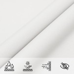 vidaXL Parasolar, alb, 3,6x3,6x3,6 m, țesătură oxford, triunghiular vidaXL Parasolar, alb, 3,6x3,6x3,6 m, țesătură oxford, triunghiular