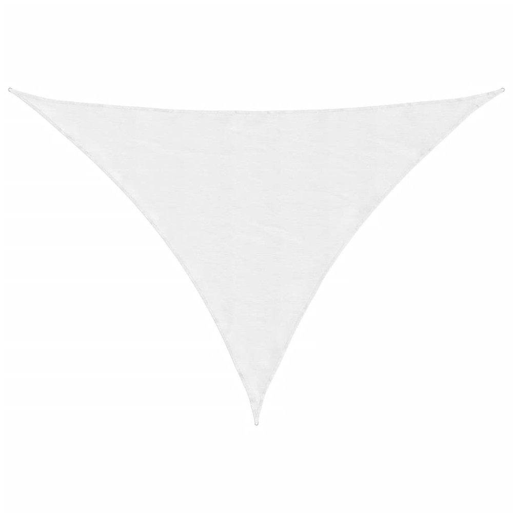 vidaXL Parasolar din țesătură oxford triunghiular, alb, 3x4x5m