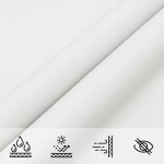 vidaXL Parasolar, alb, 3,5x3,5x4,9 m, țesătură oxford, triunghiular vidaXL Parasolar, alb, 3,5x3,5x4,9 m, țesătură oxford, triunghiular
