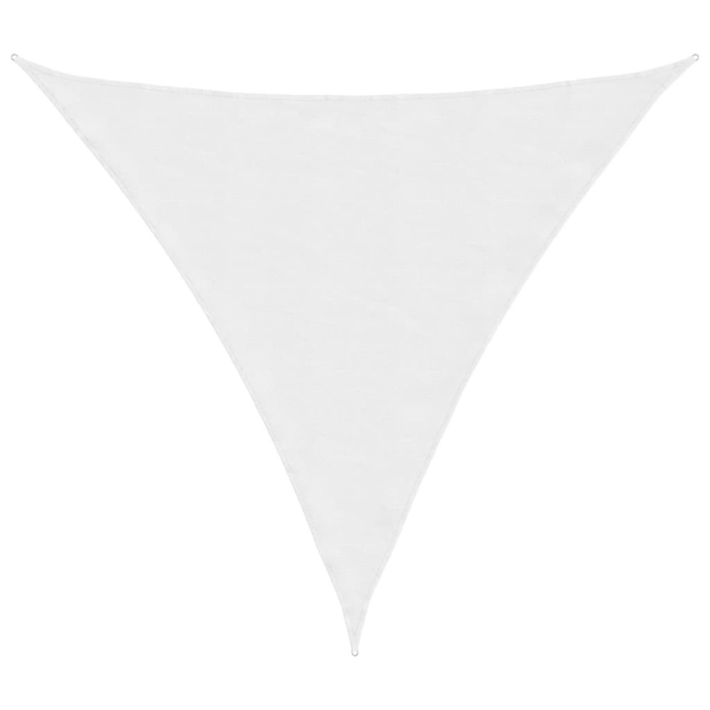 vidaXL Parasolar, alb, 4,5x4,5x4,5 m, țesătură oxford, triunghiular