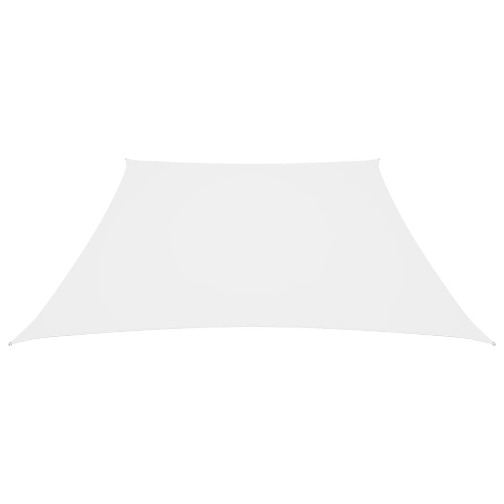 vidaXL Parasolar, alb, 2/4x3 m, țesătură oxford, trapez