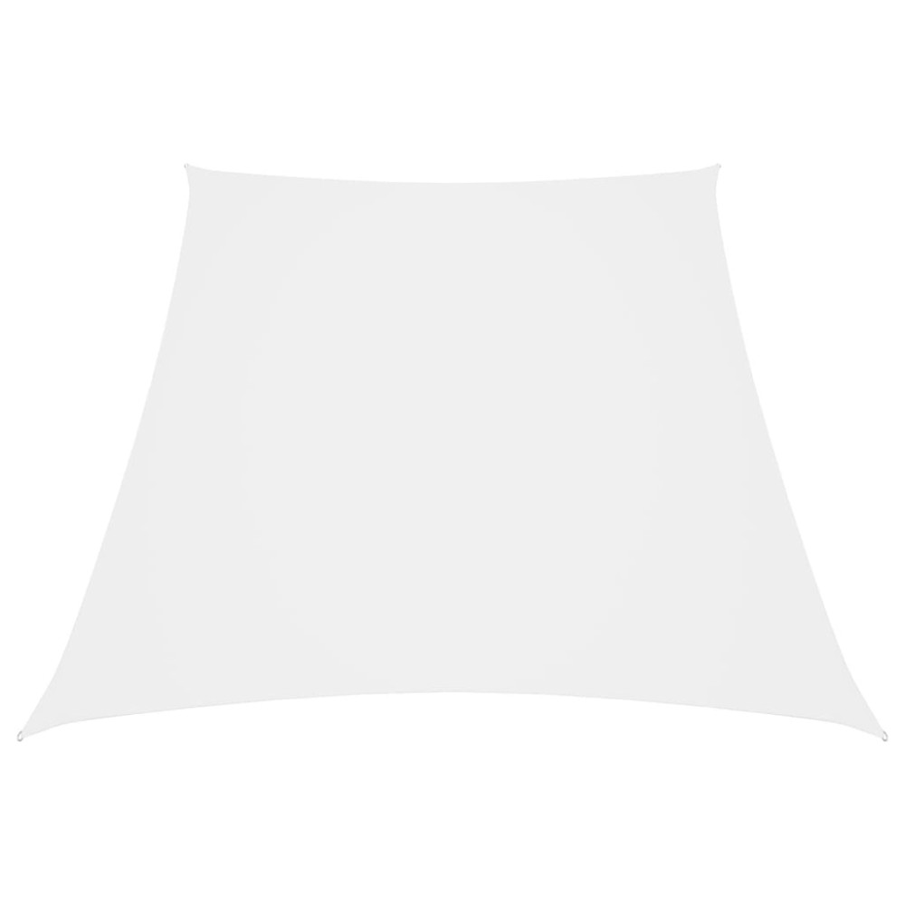 vidaXL Parasolar, alb, 2/4x3 m, țesătură oxford, trapez