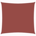 vidaXL Parasolar, cărămiziu, 2,5x2,5 m, țesătură oxford, pătrat