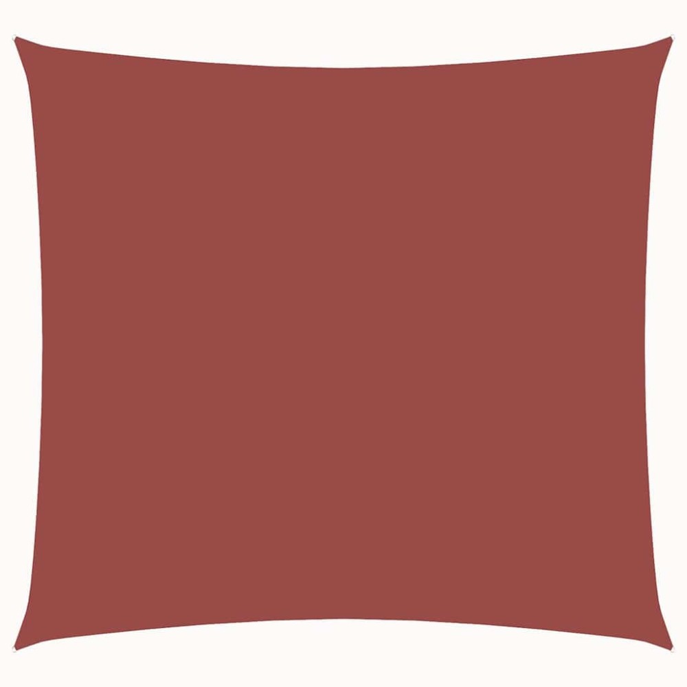 vidaXL Pânză parasolar, cărămiziu, 3x3 m, țesătură oxford, pătrat