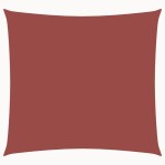 vidaXL Parasolar, cărămiziu, 4,5x4,5 m, țesătură oxford, pătrat