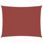 vidaXL Parasolar, cărămiziu, 2x3,5 m, țesătură oxford, dreptunghiular