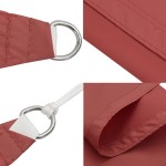 vidaXL Parasolar, cărămiziu, 2x3,5 m, țesătură oxford, dreptunghiular
