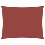 vidaXL Parasolar, cărămiziu, 2,5x4 m, țesătură oxford, dreptunghiular