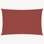 vidaXL Parasolar, cărămiziu, 2,5x5 m, țesătură oxford, dreptunghiular
