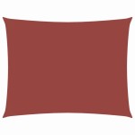 vidaXL Parasolar, cărămiziu, 3x4 m, țesătură oxford, dreptunghiular