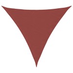 vidaXL Parasolar, cărămiziu, 3x3x3 m, țesătură oxford, triunghiular