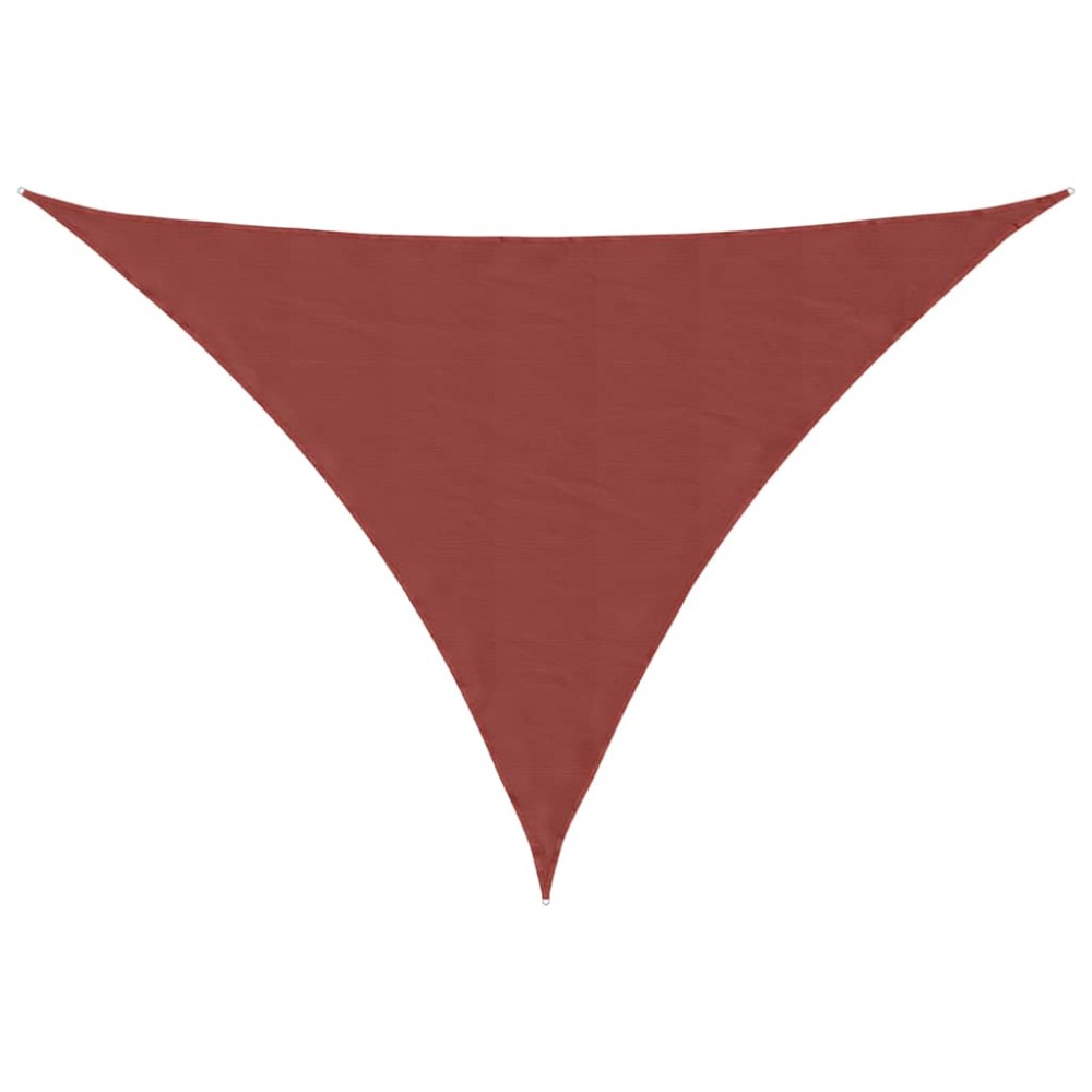 vidaXL Parasolar, cărămiziu, 3x4x4m, țesătură oxford, triunghiular