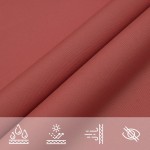 vidaXL Parasolar, cărămiziu, 4x5x5 m, țesătură oxford, triunghiular