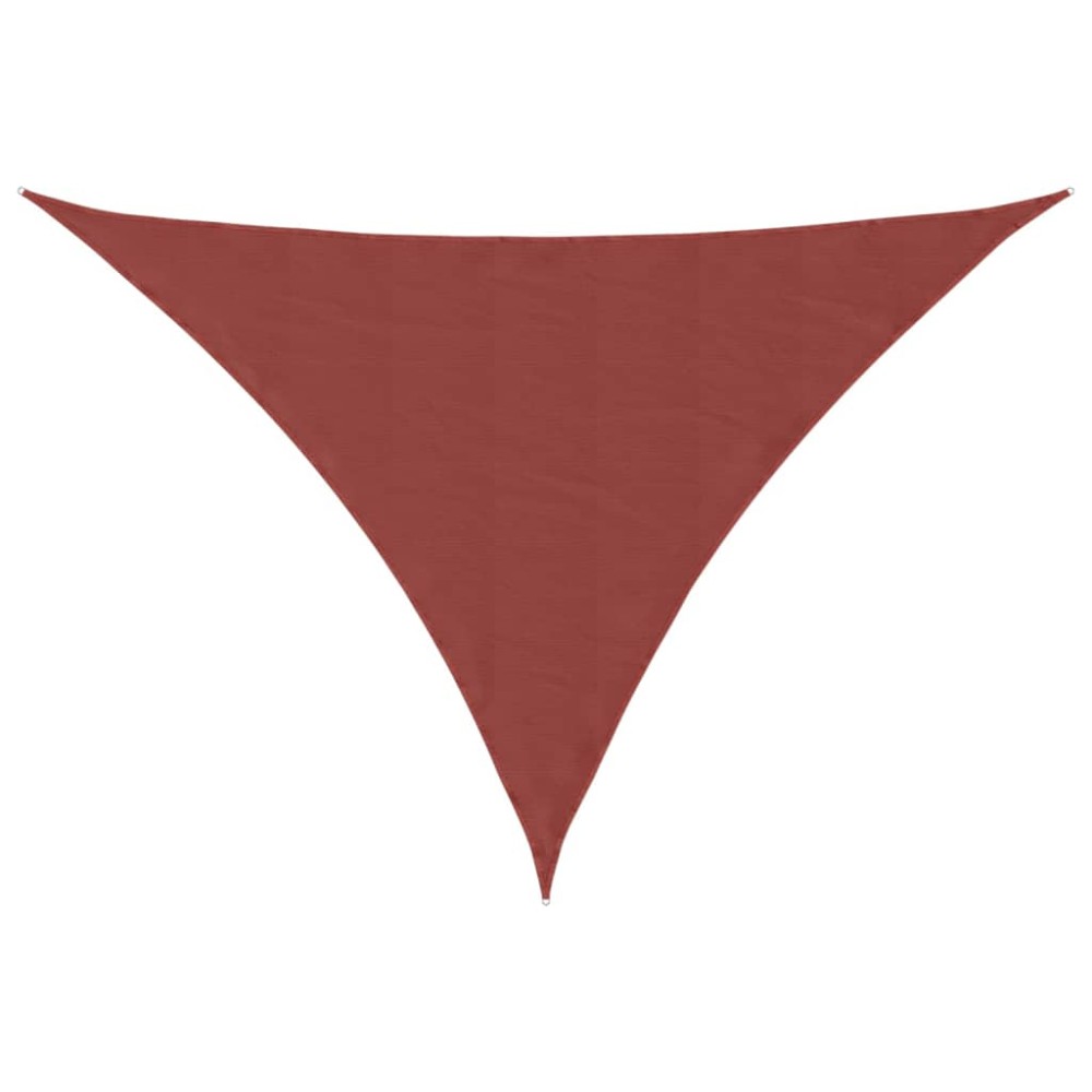 vidaXL Parasolar, cărămiziu, 4x5x6,4 m, țesătură oxford, triunghiular
