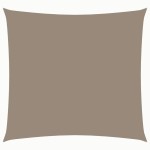 vidaXL Parasolar, gri taupe, 2,5x2,5 m, țesătură oxford, pătrat vidaXL Parasolar, gri taupe, 2,5x2,5 m, țesătură oxford, pătrat