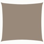 vidaXL Parasolar, gri taupe, 3x3 m, țesătură oxford, pătrat vidaXL Parasolar, gri taupe, 3x3 m, țesătură oxford, pătrat