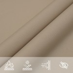 vidaXL Pânză parasolar, gri taupe, 3,6x3,6 m, țesătură oxford, pătrat
