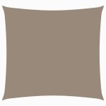 vidaXL Pânză parasolar, gri taupe, 4,5x4,5 m, țesătură oxford, pătrat