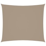 vidaXL Pânză parasolar gri taupe 2x2,5m țesătură oxford dreptunghiular