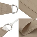 vidaXL Pânză parasolar gri taupe 2x2,5m țesătură oxford dreptunghiular