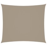 vidaXL Pânză parasolar gri taupe 2,5x3m țesătură oxford dreptunghiular