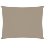 vidaXL Parasolar din țesătură oxford, gri taupe, 2,5x3,5 m, dreptunghiular