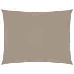 vidaXL Pânză parasolar gri taupe 2,5x4 m textil oxford dreptunghiular