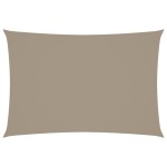 vidaXL Pânză parasolar gri taupe 3x5 m țesătură oxford dreptunghiular
