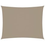 vidaXL Pânză parasolar gri taupe 3,5x5m țesătură oxford dreptunghiular