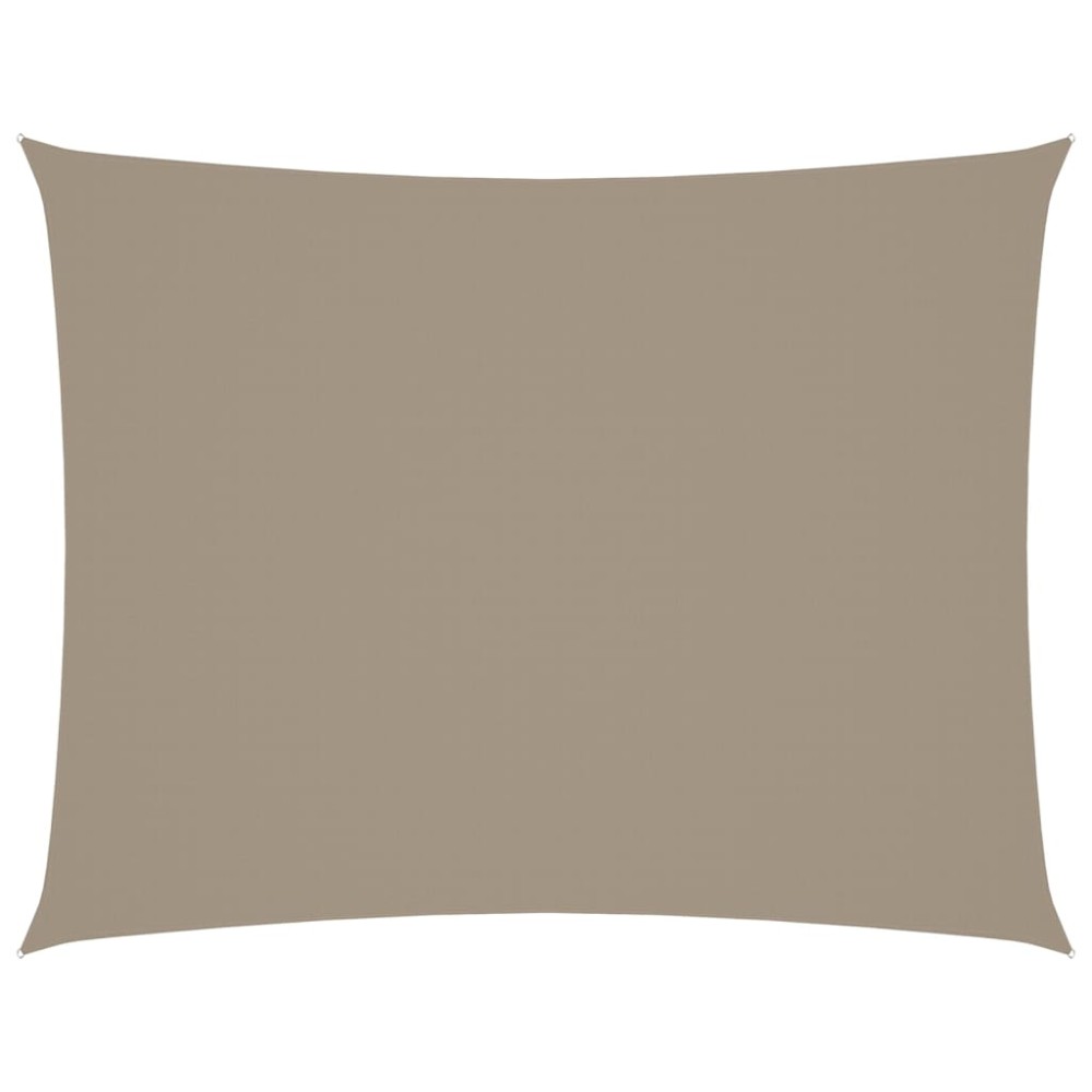 vidaXL Pânză parasolar, taupe, 4x5 m, țesătură oxford, dreptunghiular