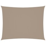 vidaXL Pânză parasolar gri taupe 4x6 m țesătură oxford dreptunghiular