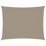 vidaXL Pânză parasolar gri taupe 5x6 m țesătură oxford dreptunghiular