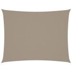vidaXL Parasolar gri taupe 5x7 m țesătură oxford dreptunghiular