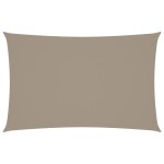 vidaXL Pânză parasolar gri taupe 5x8 m țesătură oxford dreptunghiular