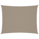 vidaXL Pânză parasolar gri taupe 6x7 m țesătură oxford dreptunghiular