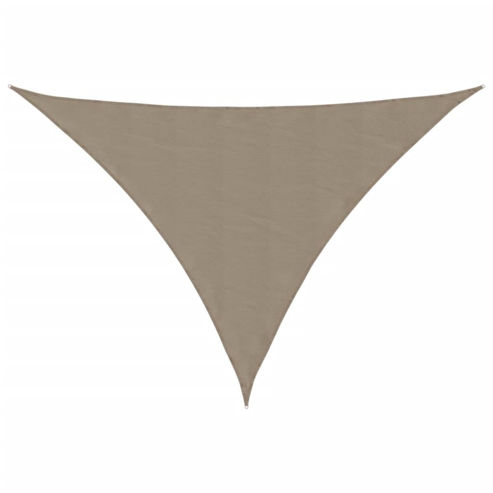 vidaXL Parasolar gri taupe 2,5x2,5x3,5 m țesătură oxford triunghiular