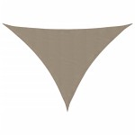 vidaXL Parasolar gri taupe 2,5x2,5x3,5 m țesătură oxford triunghiular vidaXL Parasolar gri taupe 2,5x2,5x3,5 m țesătură oxford triunghiular